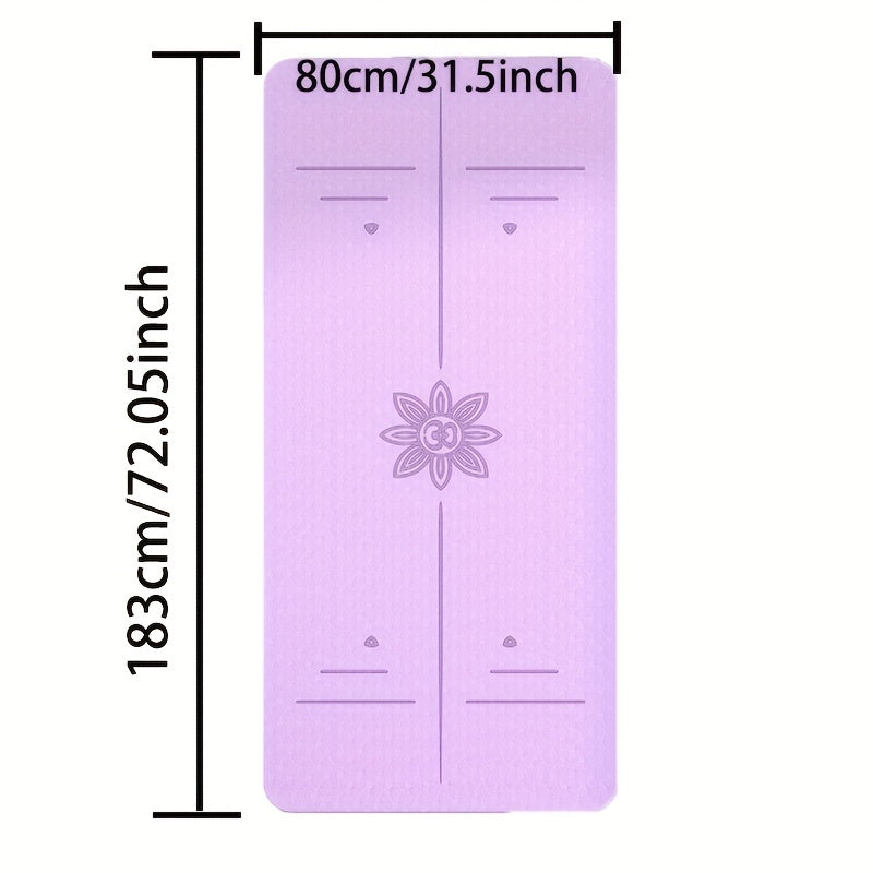 TPE Eco-Friendly Fitness Mat Double Layer Yoga Training Dancing Equipment