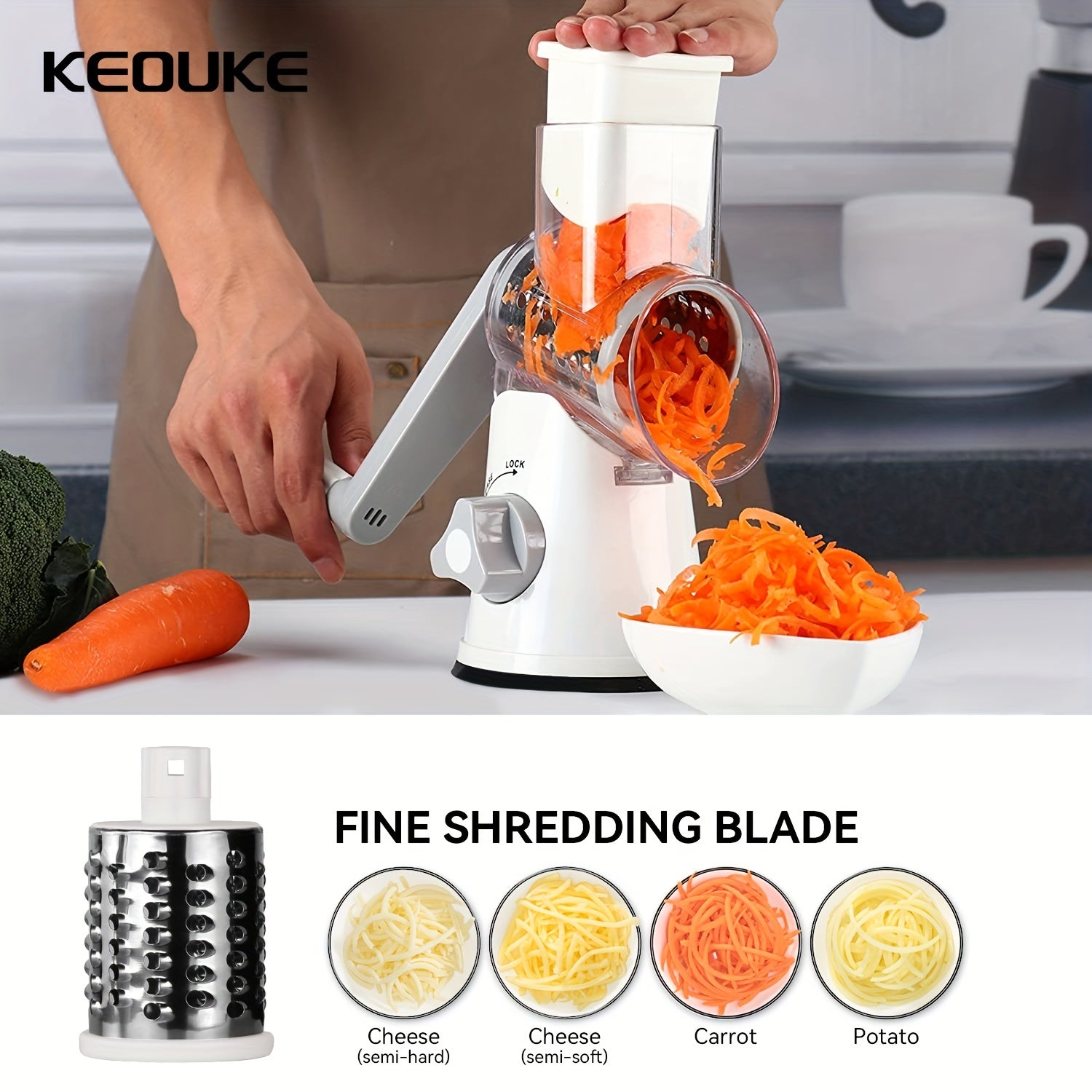 Multifunctional Cheese Grater Vegetable Slicer