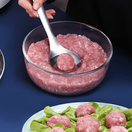 Stainless Steel Meatball Making Tool Fish Ball Spoon Meat Scoop