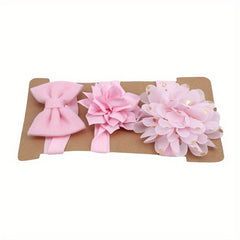 Headband Flowers Bow Hairband Decor for Baby Girls