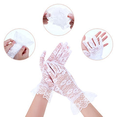 First Communion Princess Tea Party White Gloves 1 Pair