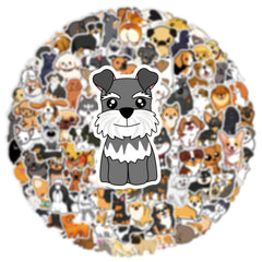 100 Pack Cartoon Dog Vinyl Stickers Self Adhesive Decals
