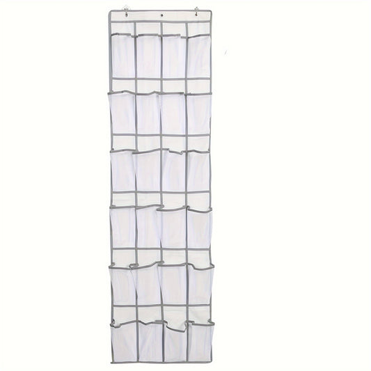 Shoe Hanging Bag Over The Door Shoe Storage Rack With 24 Grids