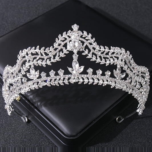 Baroque Queen Crystal Crown Bridal Tiaras And Crowns For Women