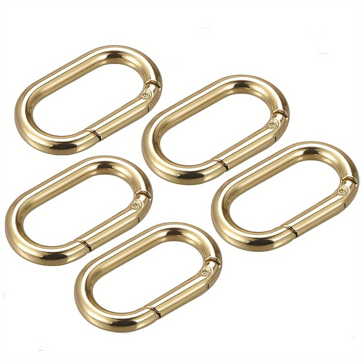 5pcs Metal Key Ring Spring Snap Hook Keychain Keyring Backpack