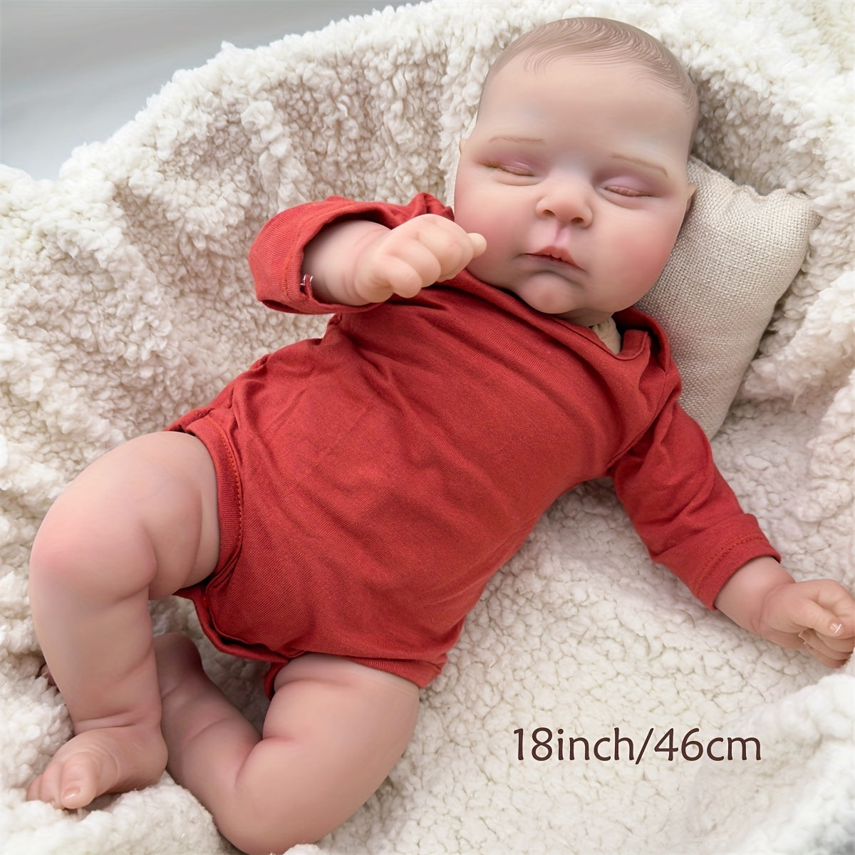 Realistic Reborn Baby Doll 45 Fantasy Doll with Hand Painted Skin Texture