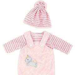 Pink Doll Clothes Set for 17 inch Dolls Jumpsuit Outfit