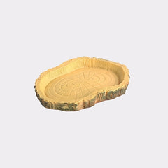 Bark Shaped Feeding Dish for Reptiles Water Basin Food Feeder