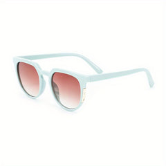 Round Sunglasses Gradient Metal Decor Sun Shades UV400