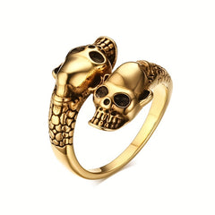 Skull Cast Ring Stainless Steel Men's Jewelry