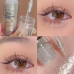 4 Colors Sequin Liquid Eyeshadow Glitter Pearly Finish Makeup