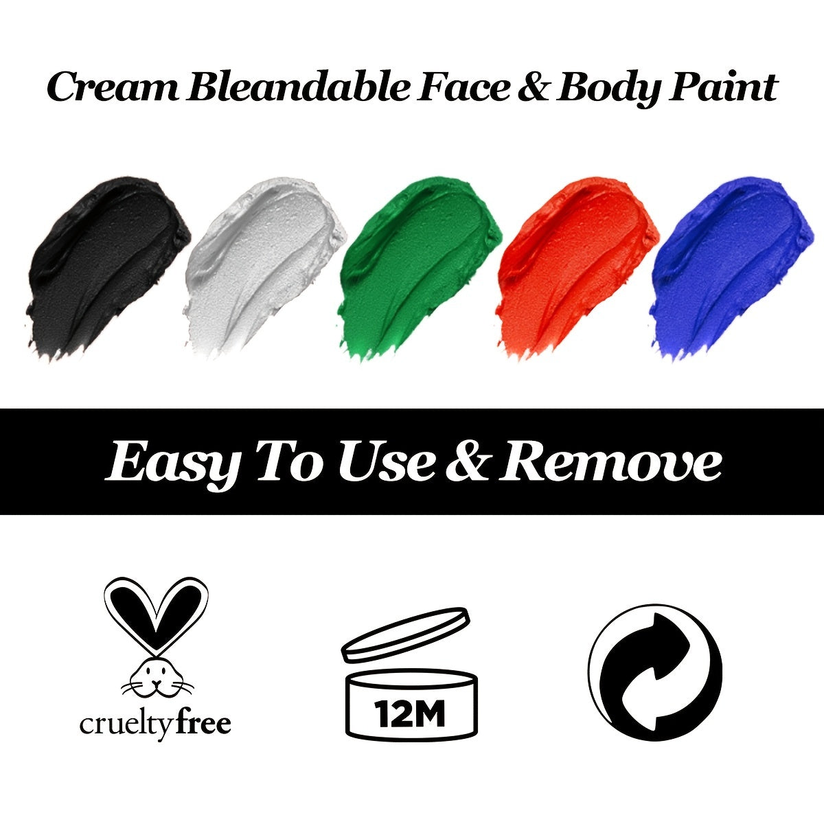 Cream Blendable Sports Face Paint Stick