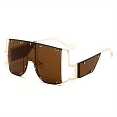 Y2K Ombre Lens Sunglasses Rivet Tinted Shades UV400