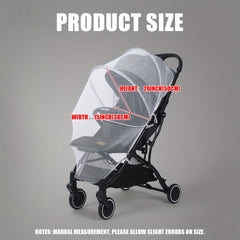 Foldable Mosquito Net for Stroller, Full Cover, Double Zipper