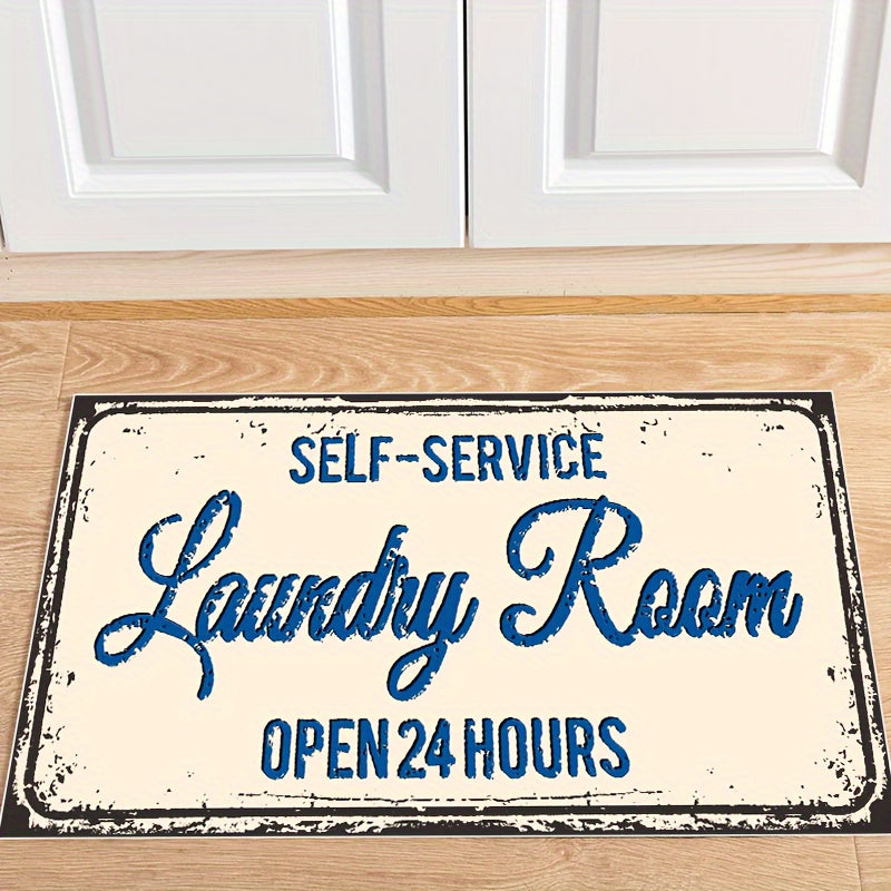 Durable Washable Area Rug Non Slip Water Absorbent Laundry Room Rug