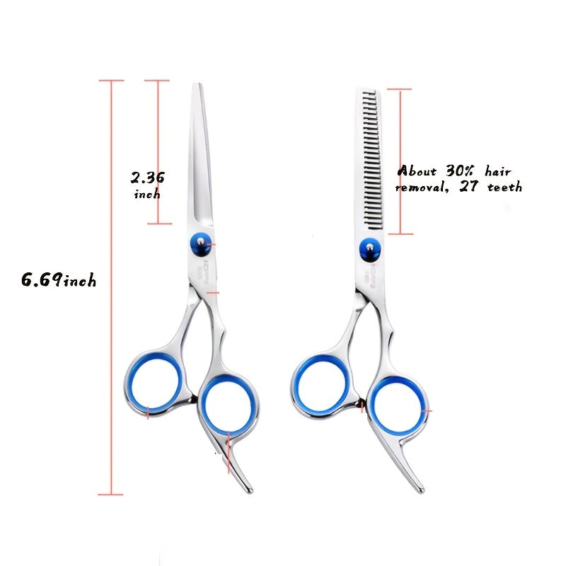 6 Inch Hair Cutting Scissors Set Stainless Steel Barber Salon Shears