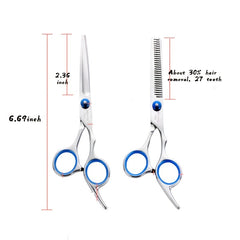6 Inch Hair Cutting Scissors Set Stainless Steel Barber Salon Shears