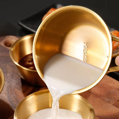 Stainless Steel Makgeolli Bowl Raw Rice Wine Soup Dish