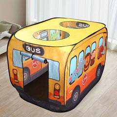 Pop Up Bus Game Tent Portable Play Tent for Indoor/Outdoor Use
