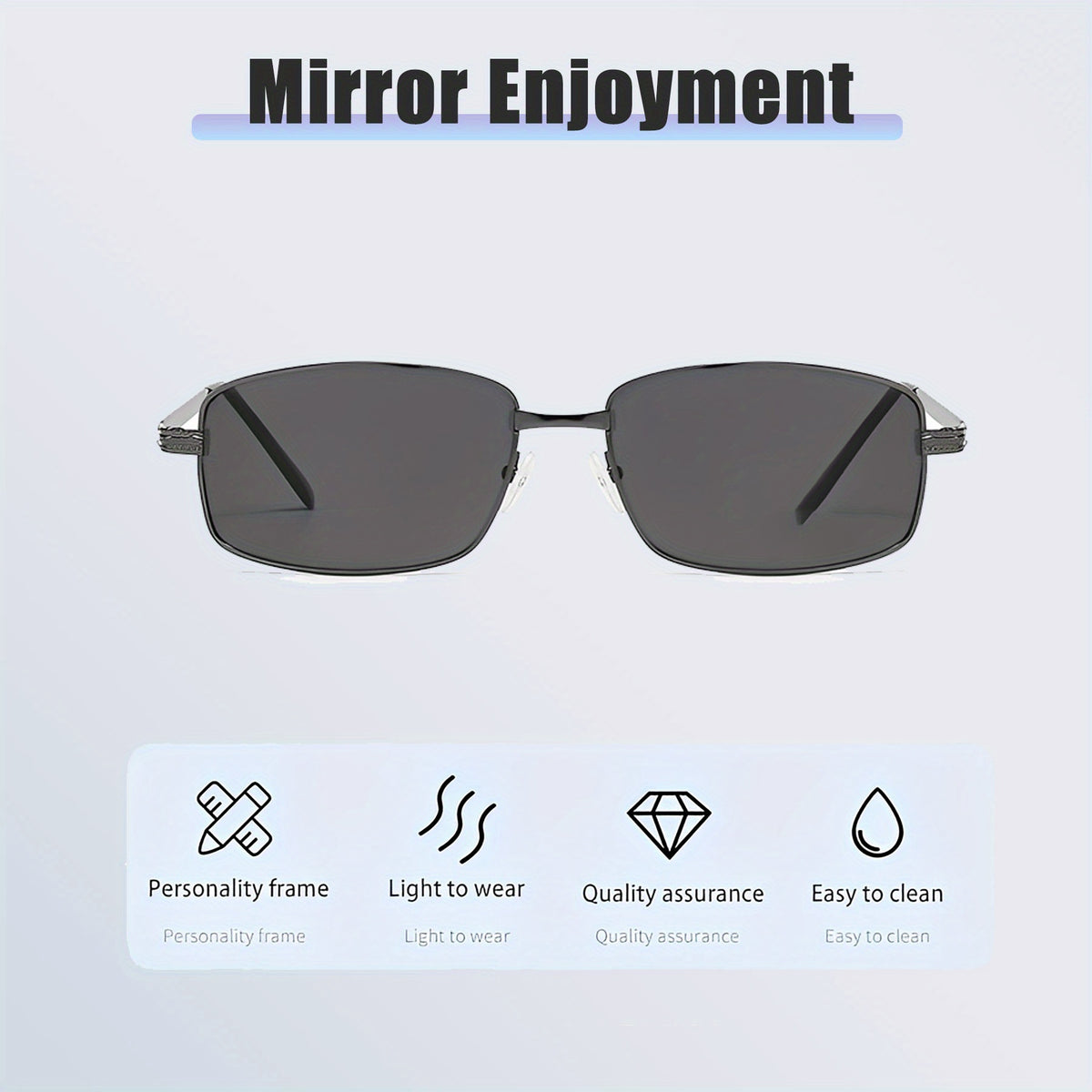 Men's Gradient Polarized Sunglasses UV Protection