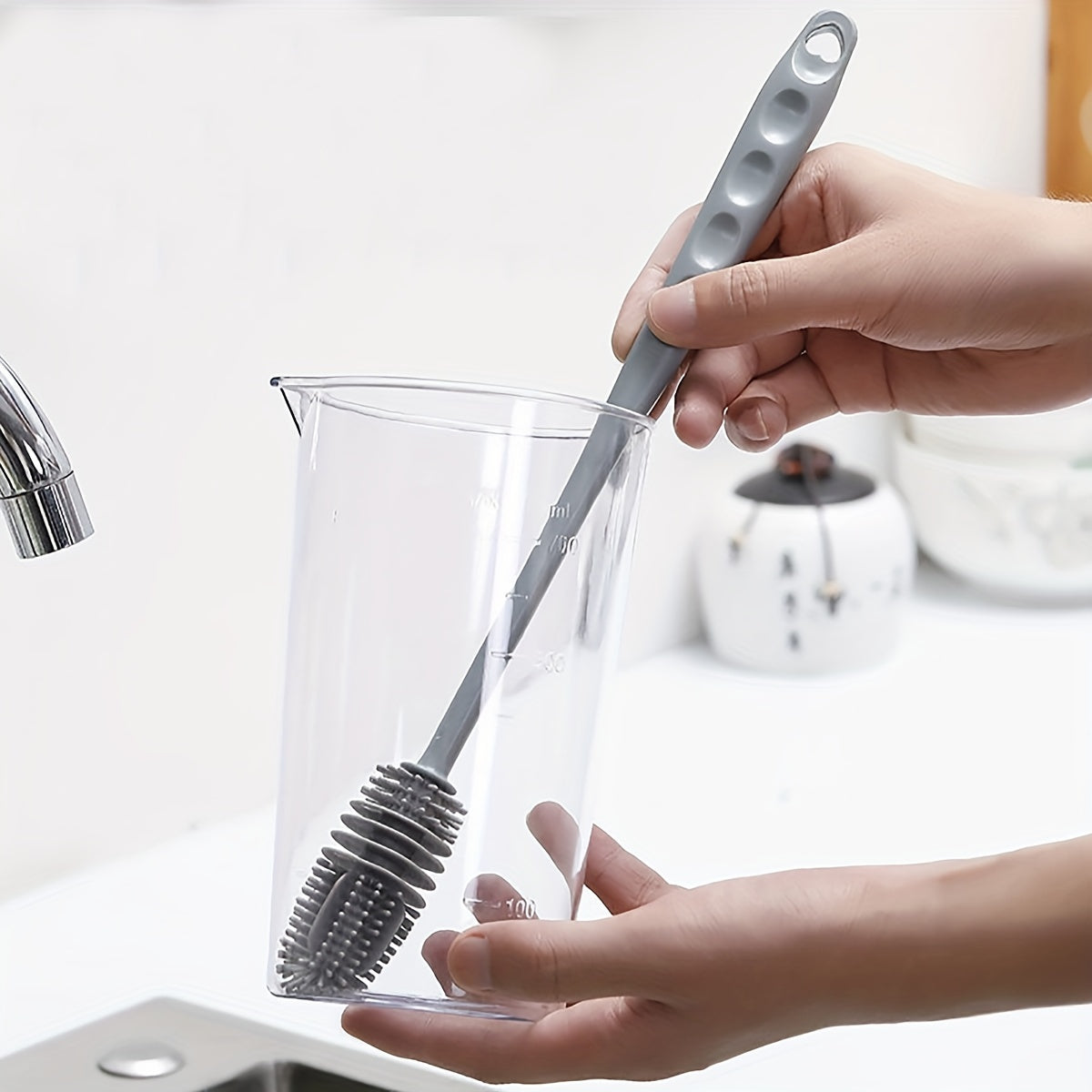 Long Handle Bottle Cleaning Brush for Water Bottles Goblet Cup