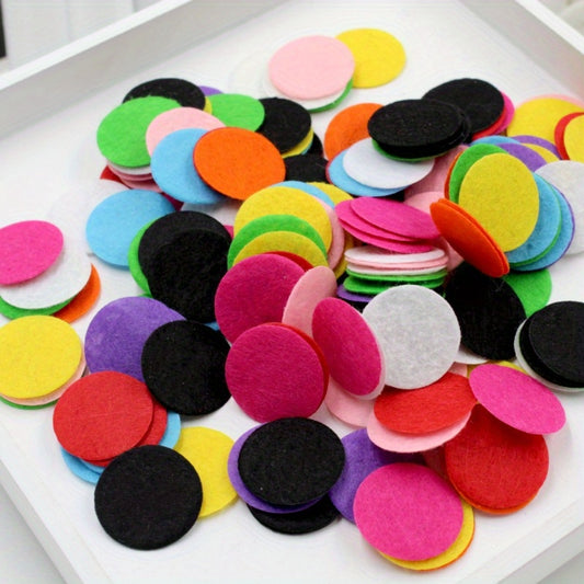 250pcs Felt Circle Set Assorted Colors for Sewing Projects & Decorations