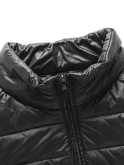 Men's Lightweight Down Jacket with Stand Collar for Winter