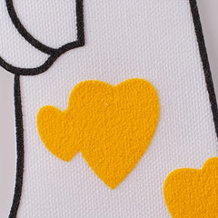 3pcs DIY Dog Paw Iron On Patches Sew On Embroidered Applique For Kids