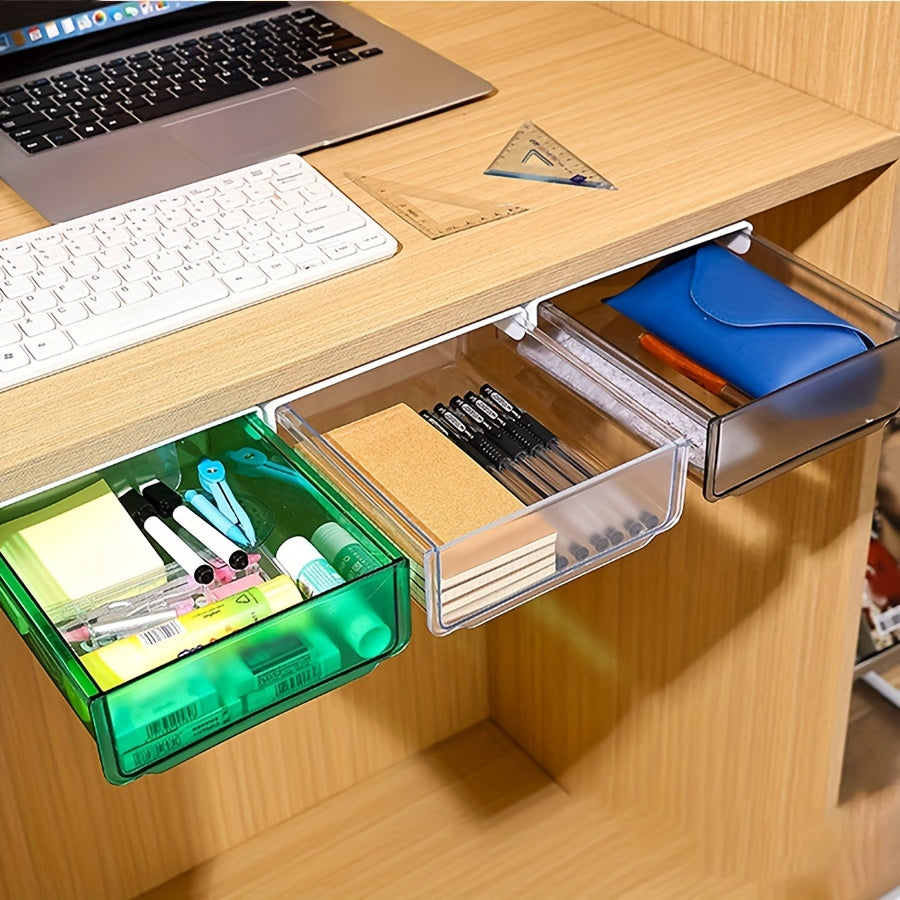 Under Table Drawer Storage Box Pack