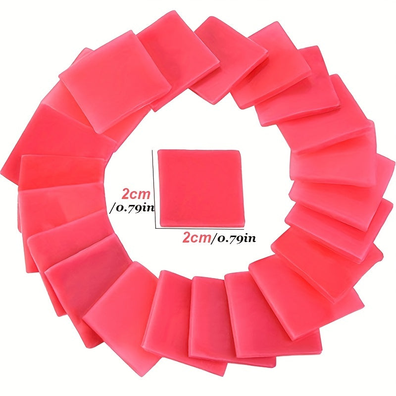 15-50pcs 2x2cm DIY Sticker Dotting Diamonds Red Wax Diamond Painting