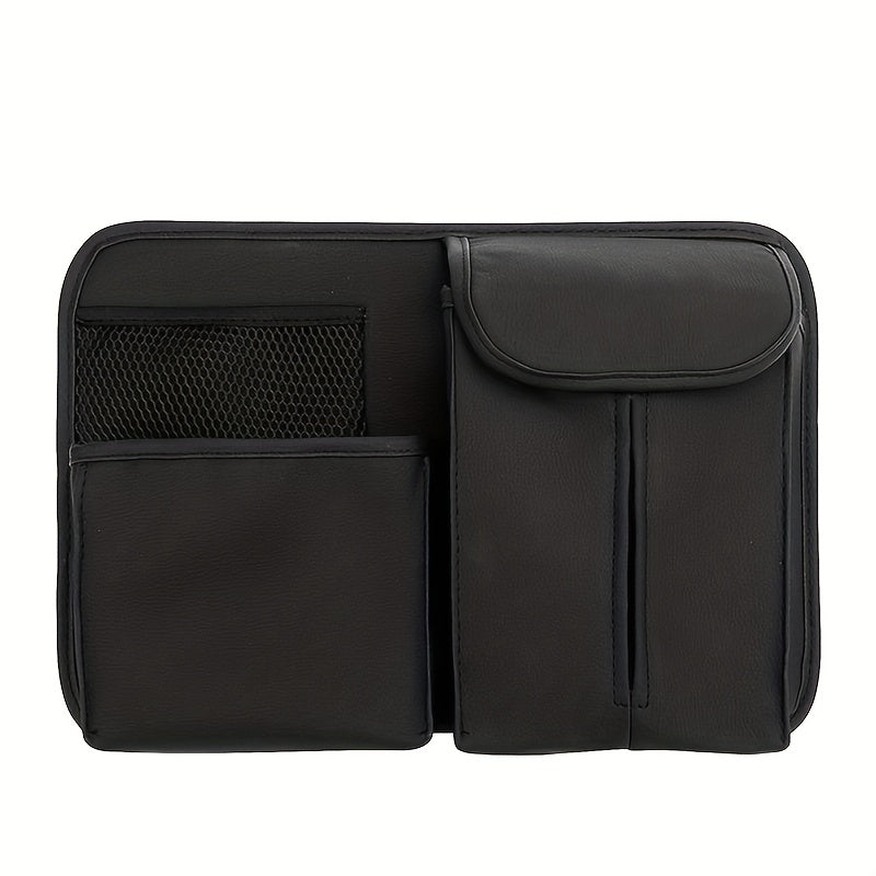 Car Seat Back Storage Bag Leather Lightweight Multifunctional Tissue Box