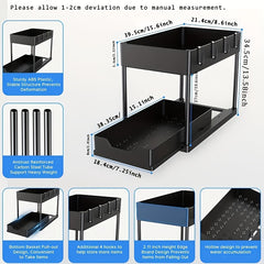 Double Layer Storage Rack Kitchen Storage Rack