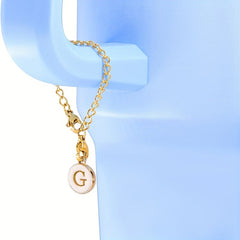 2pcs Letter Charm for Tumbler Cup Decoration Pendant Chain, Initial Accessories