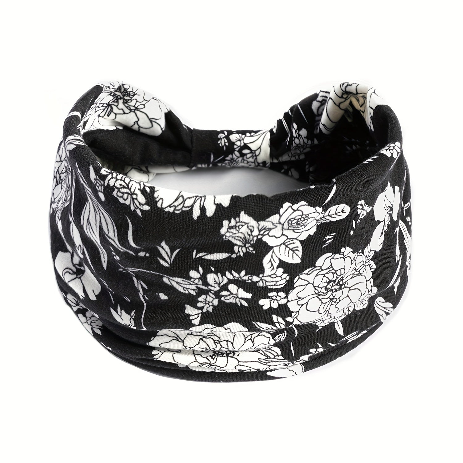 3pcs Retro Yoga Headband Flower Pattern Non slip Sweatband