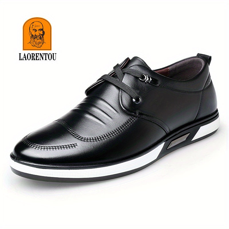 Men's Breathable Leather Dress Shoes For Office