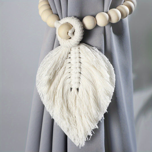 Bohemian Beaded Curtain Tieback for Home Office