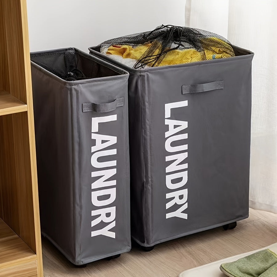Portable Yoga Mat Storage Basket with Wheel