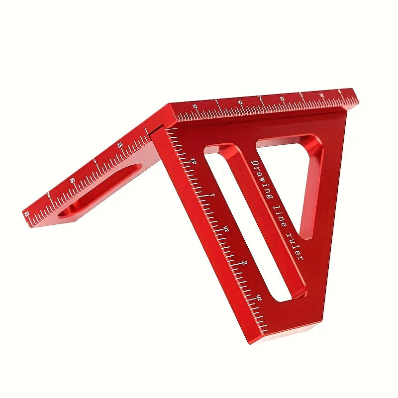 Precision Woodworking Square Protractor Miter Triangle Ruler