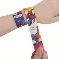12pcs Spider Man Superhero Slap Bracelets for Parties