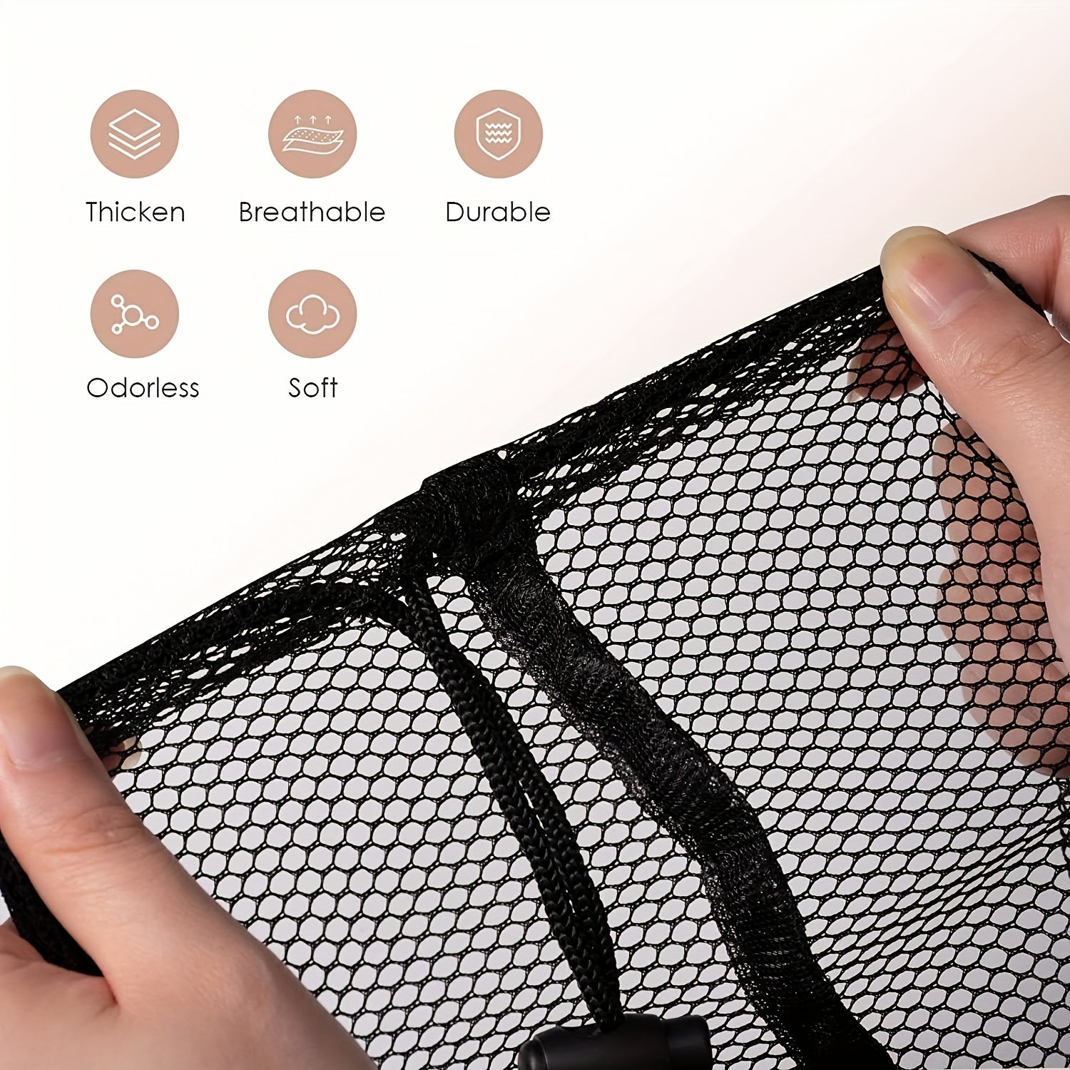 2 Large Mesh Bags 60x96x91cm for Shopping Camping Laundry Wash Bags
