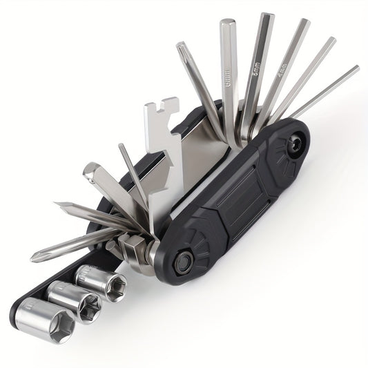 16-in-1 Bike Repair Tool Set for Mountain Bike Maintenance