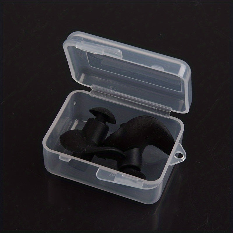 Waterproof Soft Earplugs 1 Pair Silicone Portable Ear Plugs