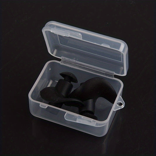 Waterproof Soft Earplugs 1 Pair Silicone Portable Ear Plugs