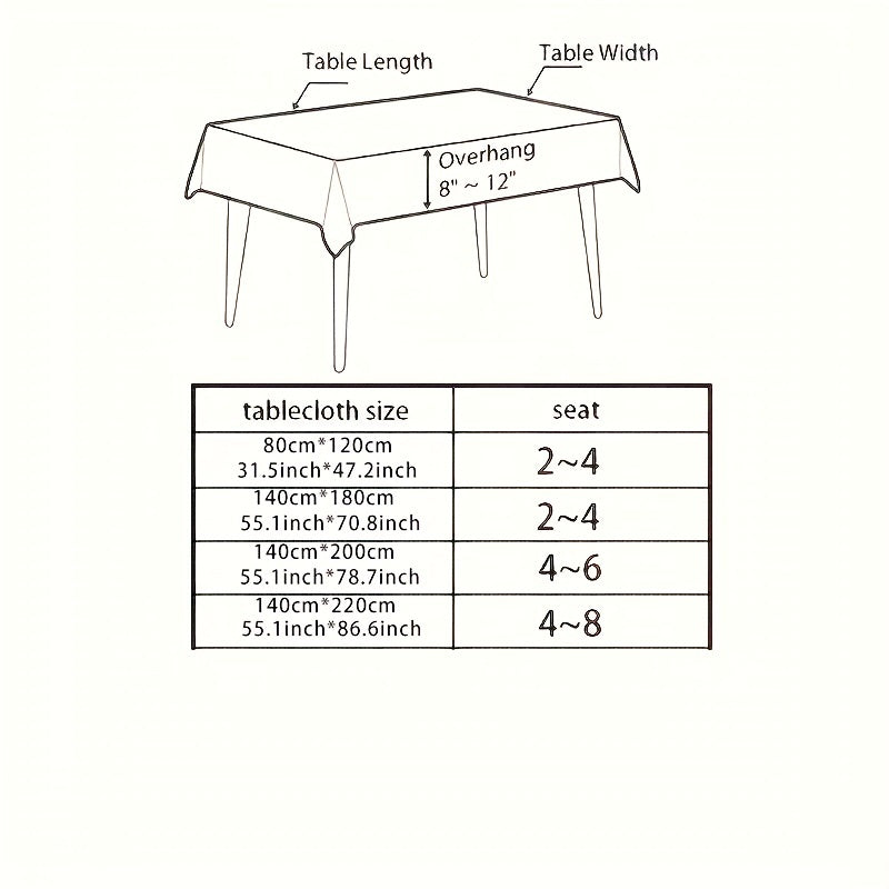 Waterproof Beige Large Check Tablecloth, Durable, Picnic Mat
