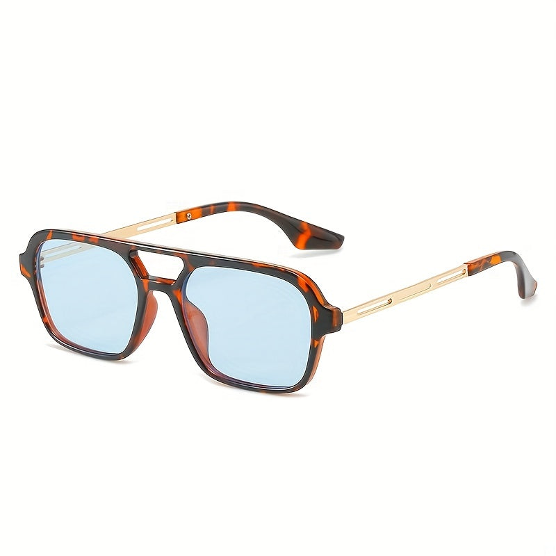Top Bar Aviator Sunglasses Retro Tortoiseshell UV400 Sun Shades