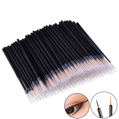 50Pcs Eyeliner Brush One Off Liquid Eyeliner Applicator Wand