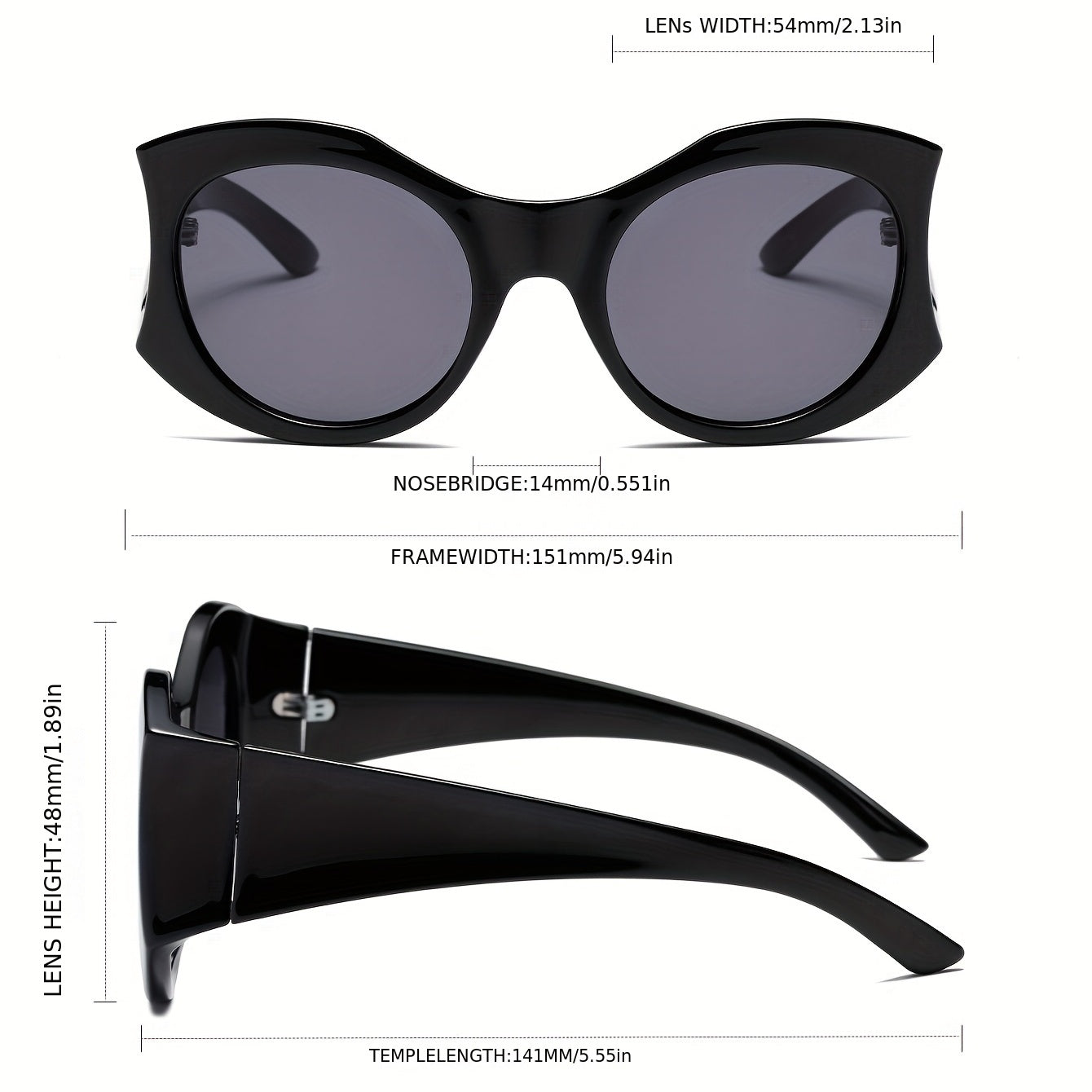Y2K Cat Eye Sunglasses Anti Glare UV400