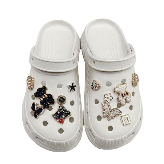 Bling Shoe Decoration Charms With Chains For Clog & Sandal