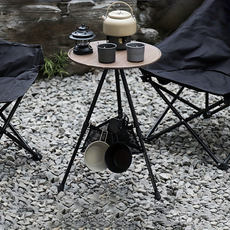 Aluminum Folding Small Round Table Coffee Table for Outdoor Camping Picnic BBQ