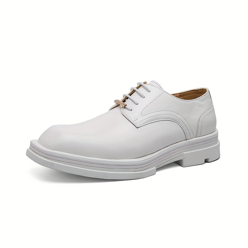 Women's Square Toe Lace Up Loafers Low Top Business Shoes